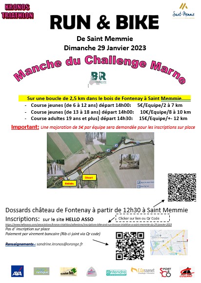 Bike and Run Kronos de Saint-Memmie du 29 janvier&nbsp;2023