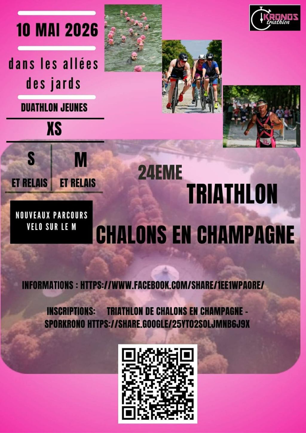 24eme Triathlon de Chalons en Champagne 10 mai&nbsp;2026